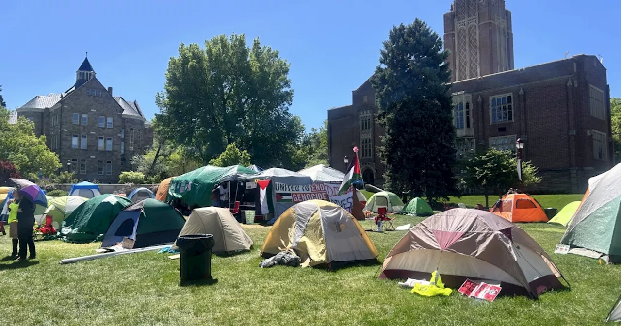 Despite DU officials' expectation encampment would dismantle Tuesday night, it remains put Wednesday