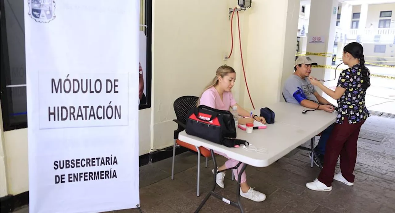 Tercera ola de calor: Activan módulos de hidratación y chequeo de presión arterial en Tamaulipas