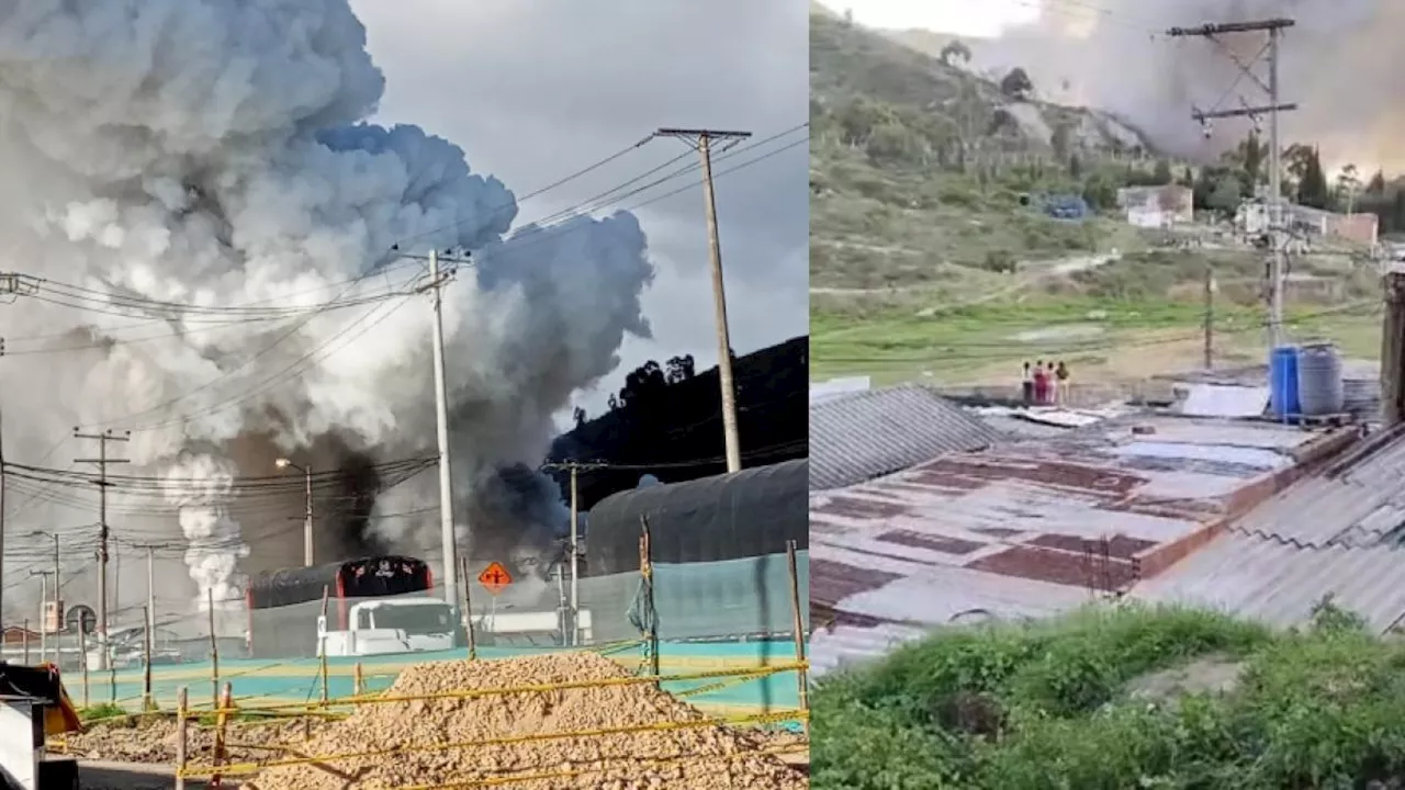 Reportan fuerte explosión en Soacha: videos muestran humareda que se expande al sur de Bogotá