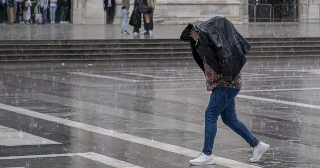 Maltempo, allerta gialla nel Nord Italia: bomba d’acqua a Bergamo e grandine nel Torinese