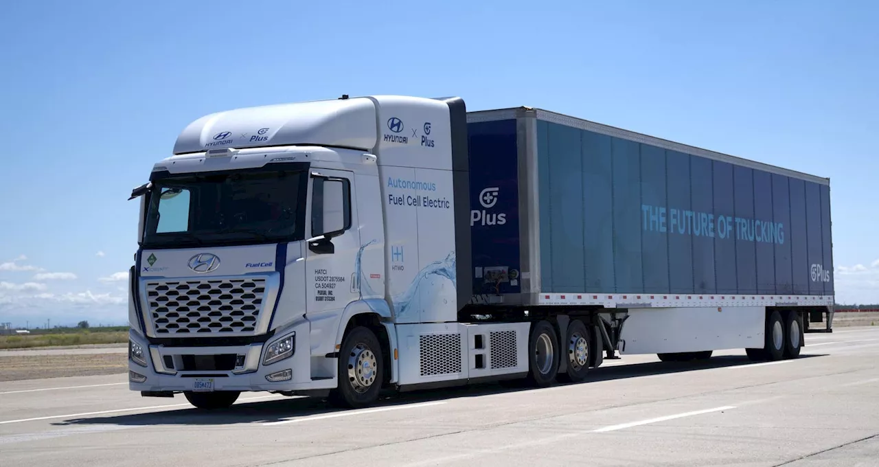 Hyundai Motor And Plus Demonstrate L4 Fuel Cell EV Truck In The U.S.