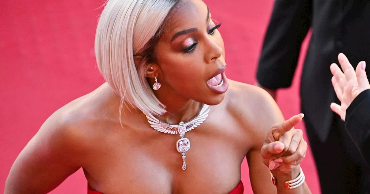 Kelly Rowland Appears To Get Into Beef With Security Guard On Cannes Red Carpet