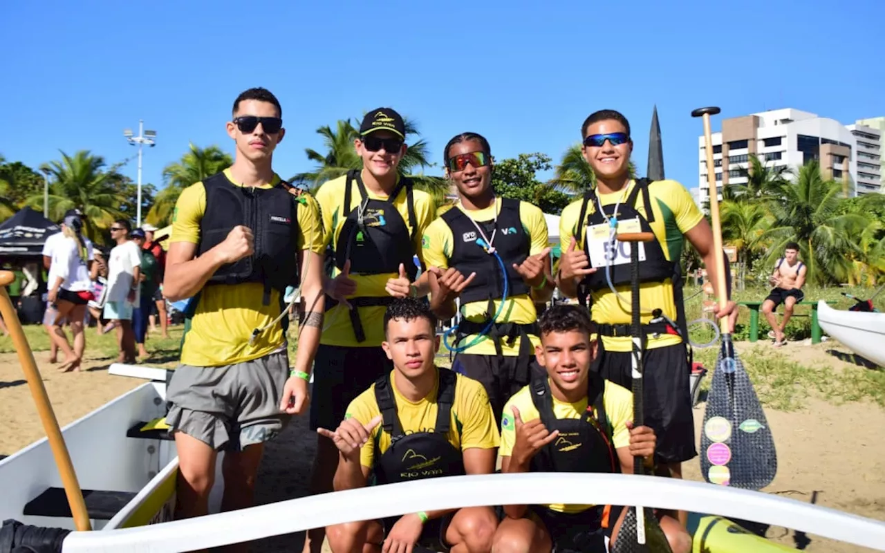 Jovem atleta de Macaé se destaca e garante vaga em competições internacionais de canoa havaiana