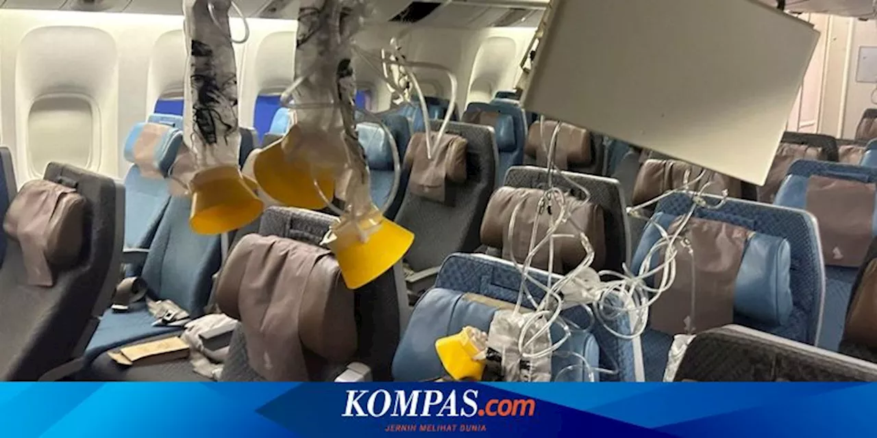 Cerita Penumpang Singapore Airlines Saat Turbulensi, Tanpa Peringatan dan Penumpang Terlempar dari Kursi