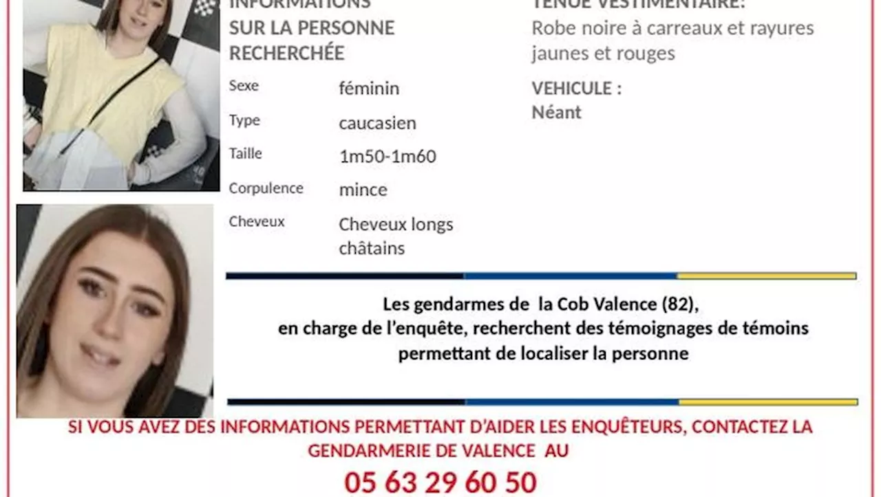 Disparition inquiétante d’Océane : un appel à témoins lancé par les gendarmes pour tenter de retrouver l’adole