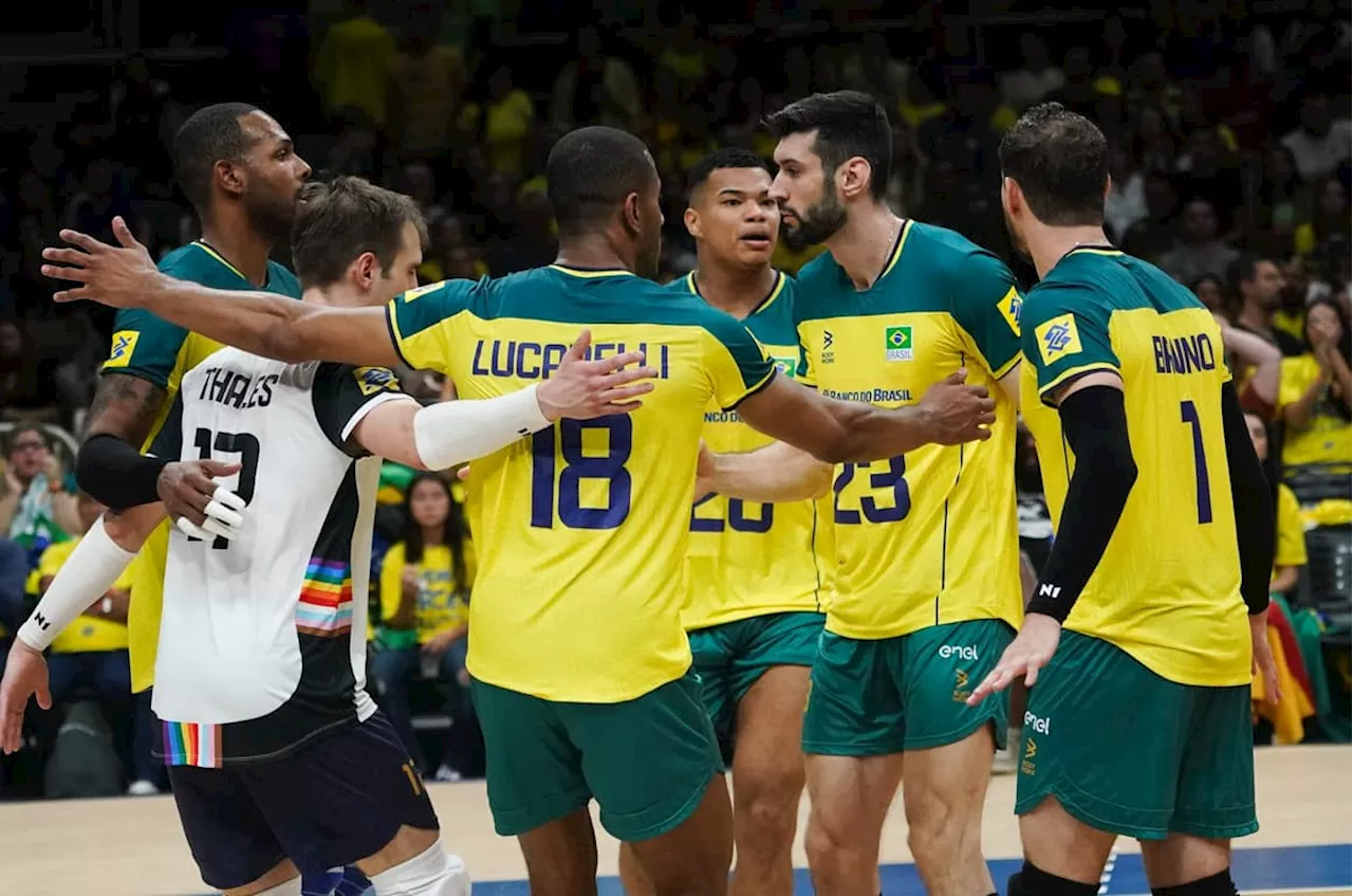 Brasil x Argentina na Liga das Nações de Vôlei: veja horário e onde assistir ao jogo