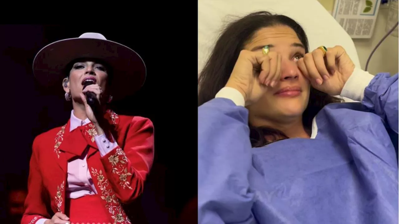 Natalia Jiménez termina en el hospital tras concierto en CDMX ¿Qué le pasó?