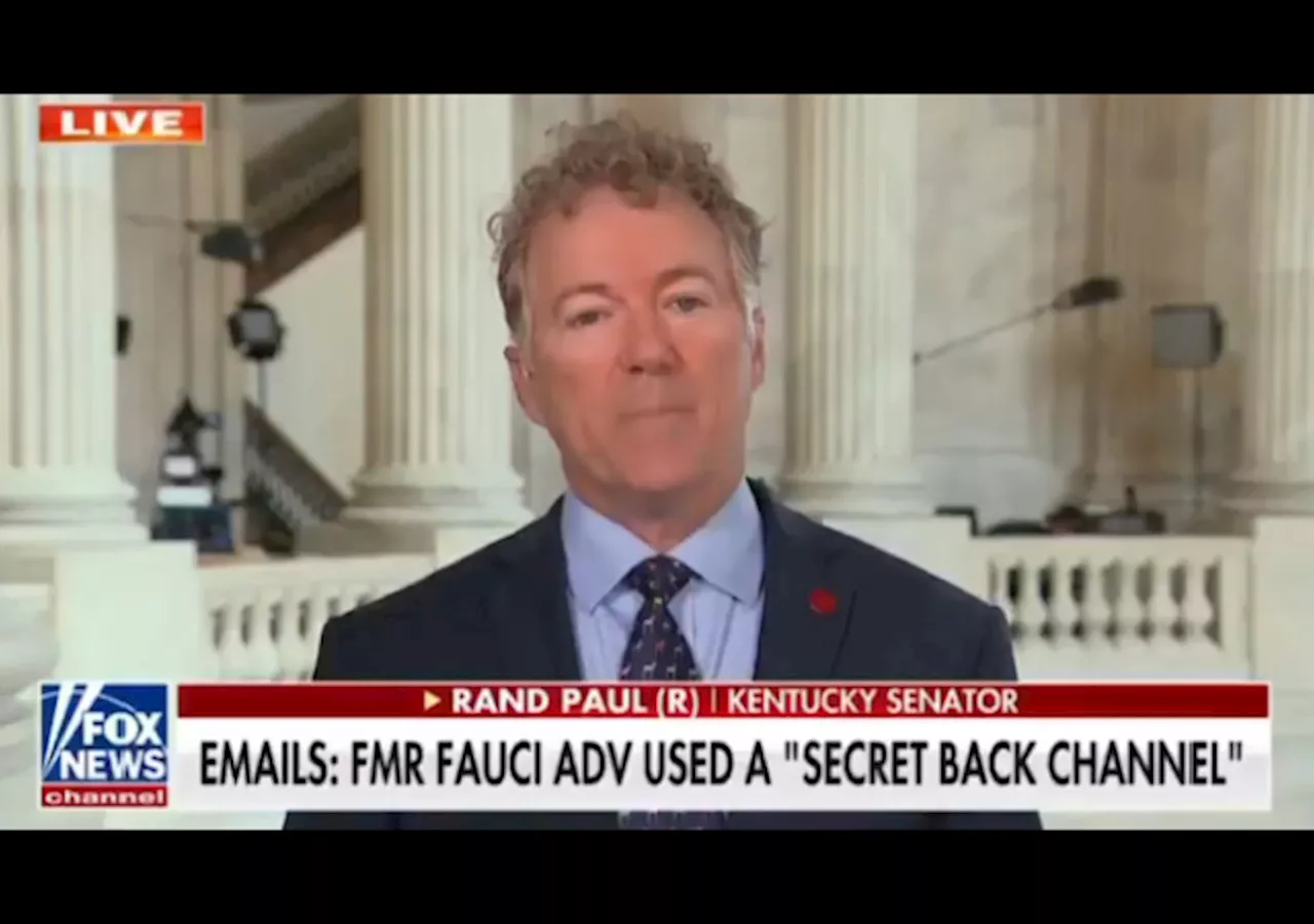 Rand Paul Demands DOJ Investigate Top Fauci Aide for Allegedly Destroying COVID Origin Emails