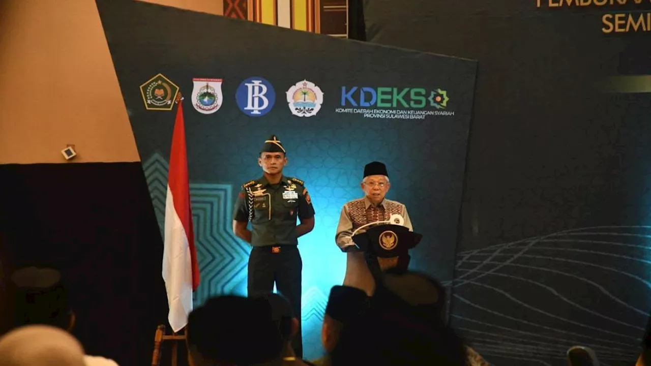 Wapres Ma'ruf Amin Kukuhkan KDEKS Sulbar, Pj Gubernur Siap Kembangkan Ekonomi Syariah