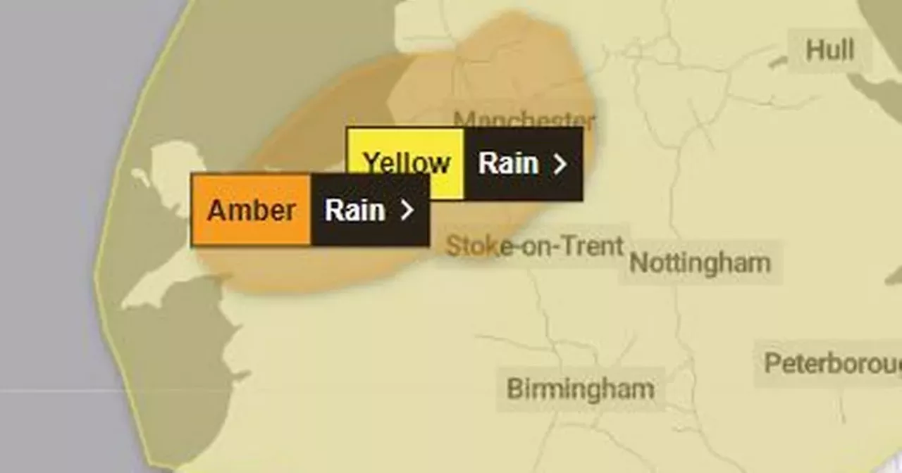 LIVE as torrential rain hits Greater Manchester amid 'severe' amber rain and flood warning