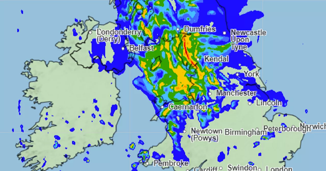 Met Office warns a month's worth of rain could fall in next 24 hours