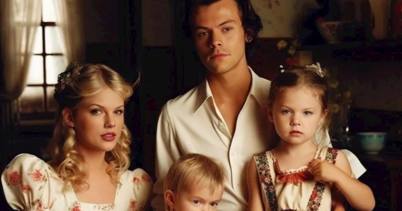 Harry Styles and Taylor Swift's 'children' creepily 'imagined' by AI