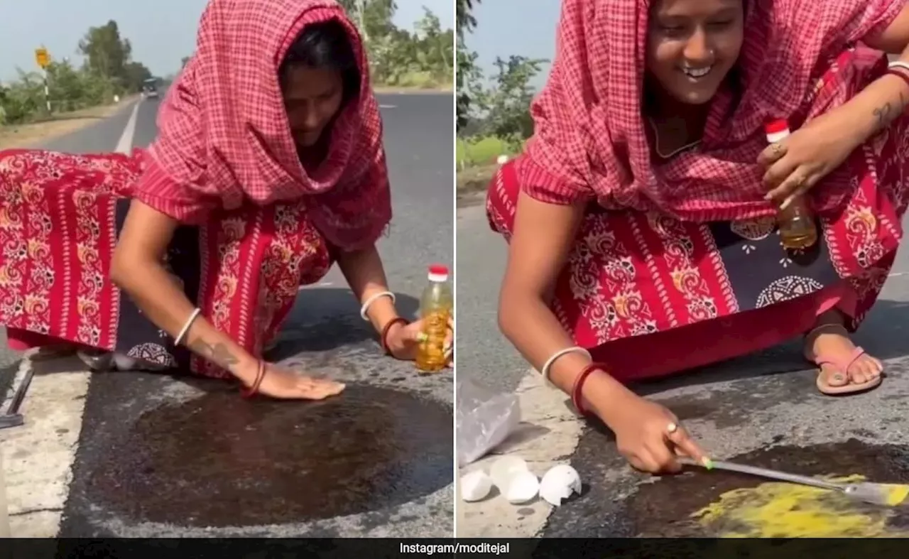 तपती गर्मी में सड़क पर ही ऑमलेट बनाने लगी महिला, आगे जो हुआ, Video देख आग बबूला हुए यूजर्स