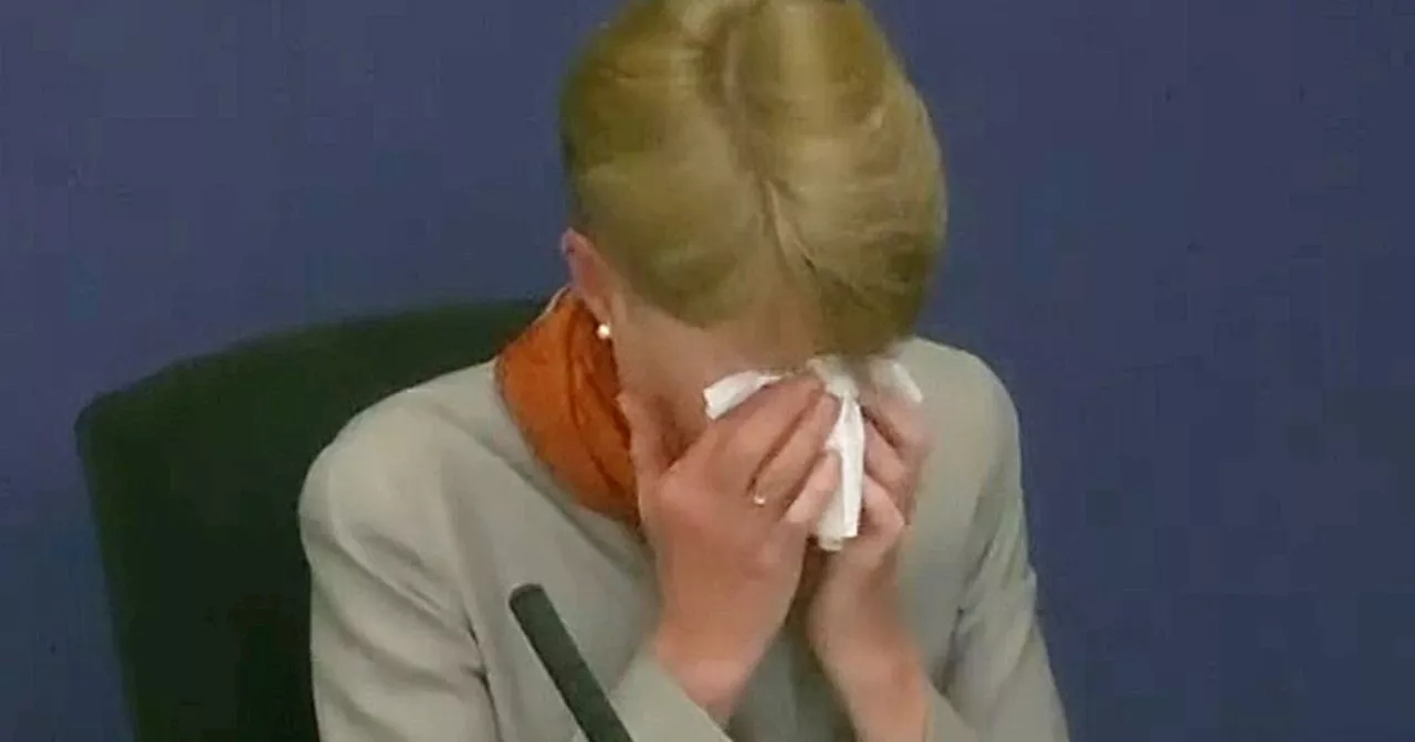 Ex Post Office boss Paula Vennells breaks down in tears as damning texts seen