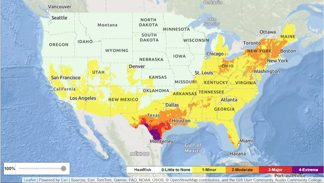 Heat Wave Map Shows US States Seeing Rising Temperatures