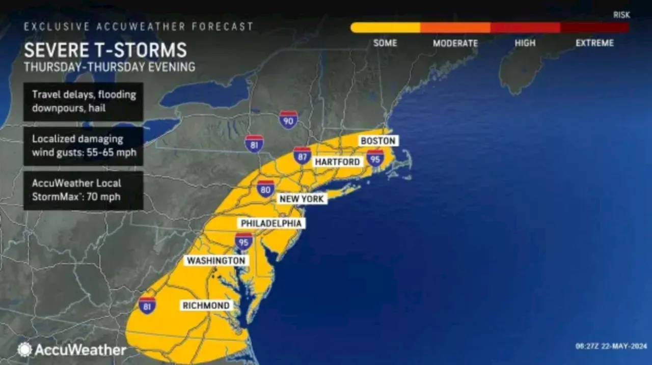 N.J. weather: Severe thunderstorms possible Thursday. Latest forecast for Memorial Day weekend.