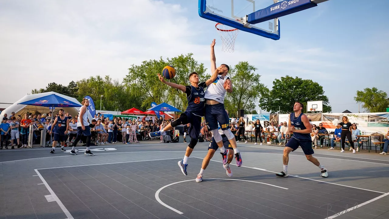 3x3-Basketballaction unter Stockerauer Flutlicht