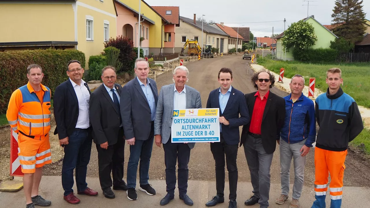 Ortsdurchfahrt wird erneuert: Altenmarkt ist jetzt Baustelle