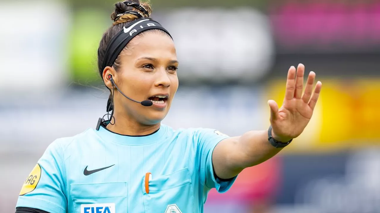 Shukrula wordt eerste vrouwelijke arbiter in Nederlands mannenprofvoetbal