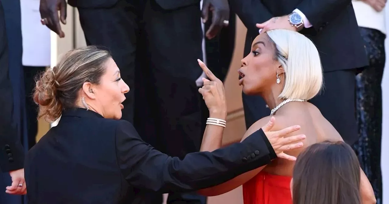 Kelly Rowland 'scolds security guard' at Cannes as fans lipread star's outburst