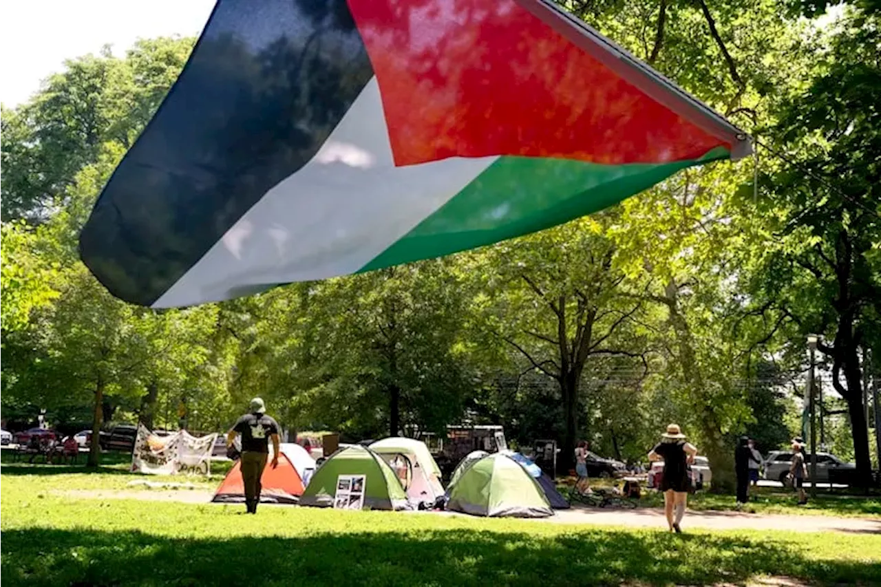 A new pro-Palestinian encampment springs up at Clark Park in West Philly