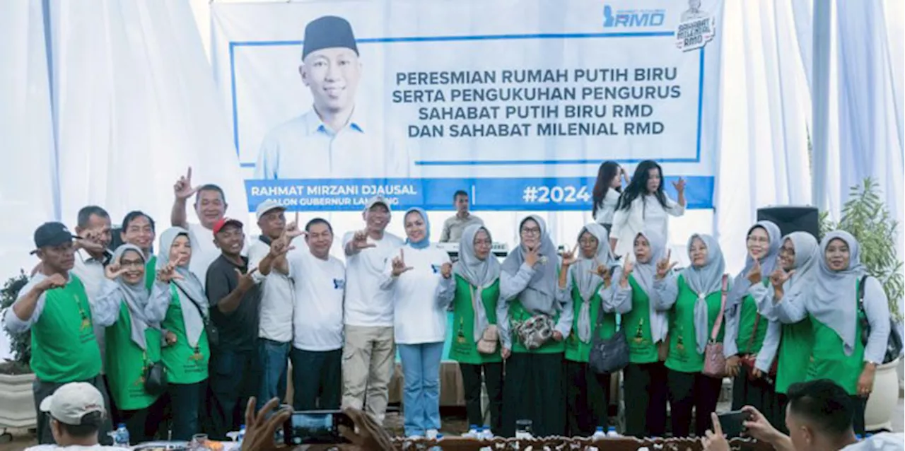 Relawan Sahabat Putih Biru dan Sahabat Milenial Dukung Rahmat Mirzani