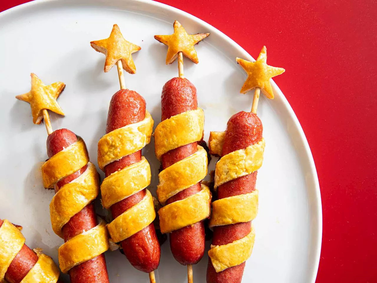 Hot Honey–Mustard Firecracker Hot Dogs