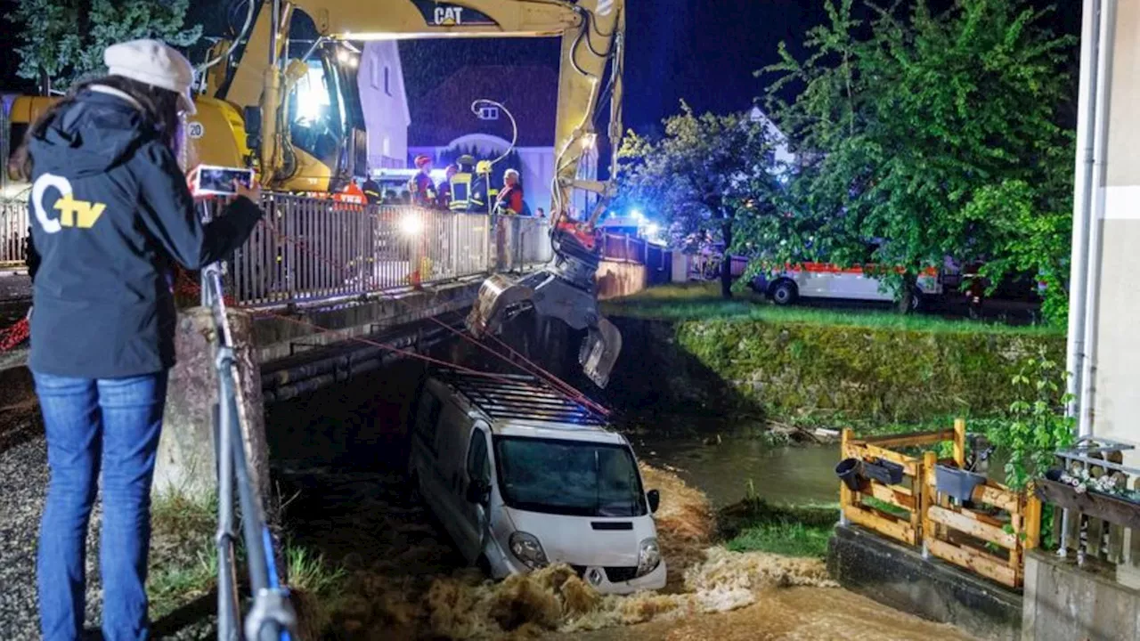 Hochwasser: Unwetter in Bayern und Thüringen