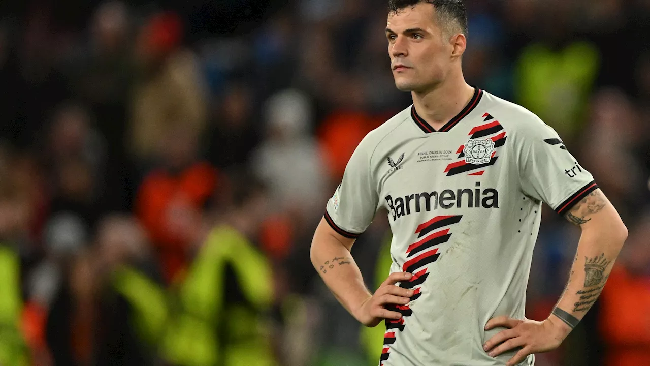 Granit Xhaka insists Bayer Leverkusen didn’t care about unbeaten record after Europa League final hiding...