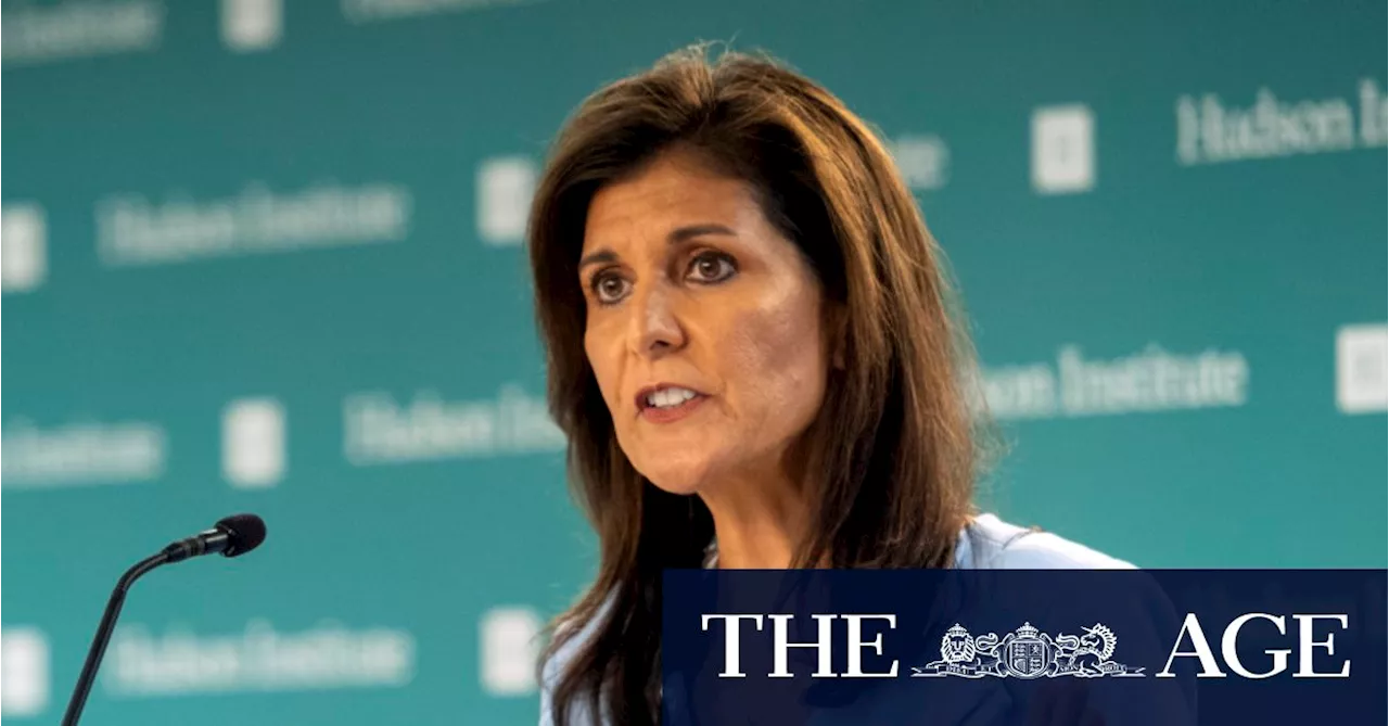 Trump not ‘perfect’ but Nikki Haley endorses him over Biden ‘catastrophe’