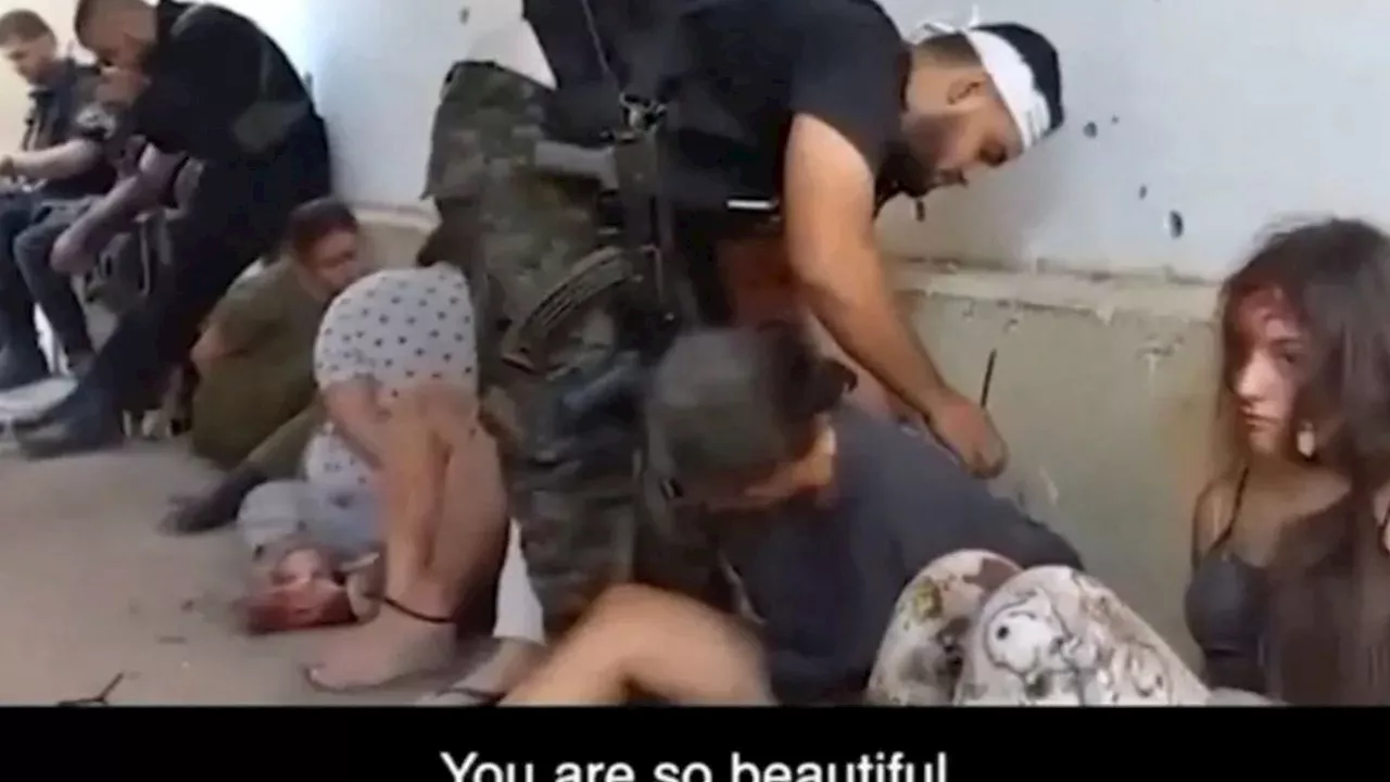 Horrifying moment Hamas fanatics threaten terrified captives saying ‘girls who can get pregnant… you are be...