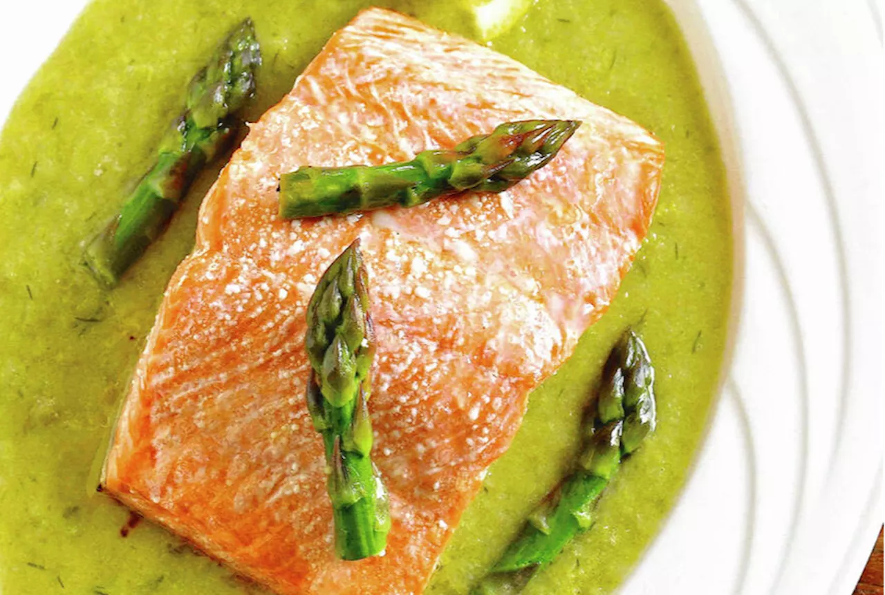 Eric Akis: Fresh asparagus sauce provides colourful contrast to salmon