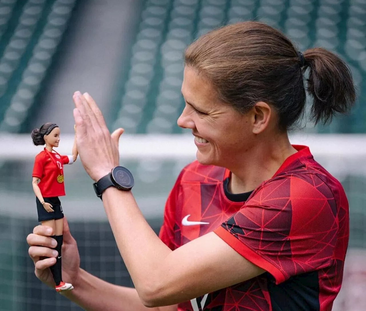 Icon meets iconic: Burnaby's Christine Sinclair immortalized as Barbie doll