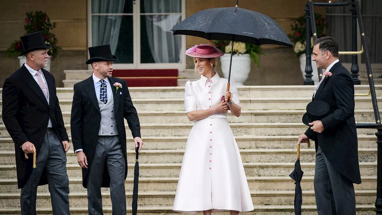 Princess Beatrice, Princess Eugenie, and Zara Tindall Stand In For Kate Middleton at a Garden Party