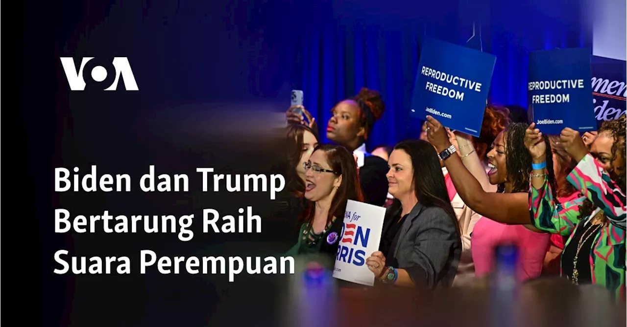 Biden dan Trump Bertarung Raih Suara Perempuan