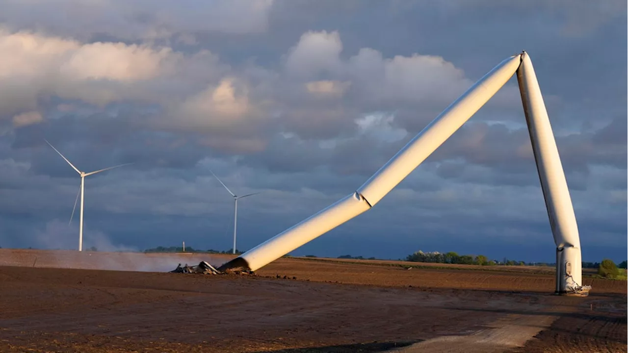 PHOTOS: Wind turbine damage from powerful tornado 'unprecedented'