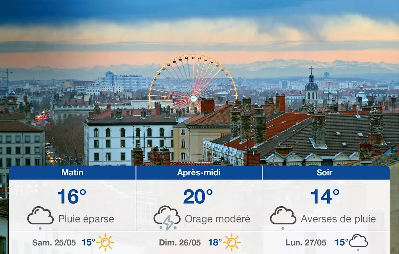 Météo Lyon: prévisions du vendredi 24 mai 2024