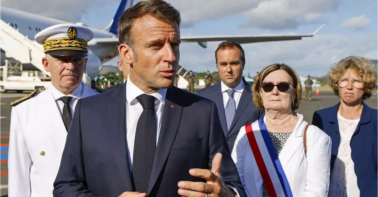 French President Emmanuel Macron arrives in New Caledonia amid deadly unrest