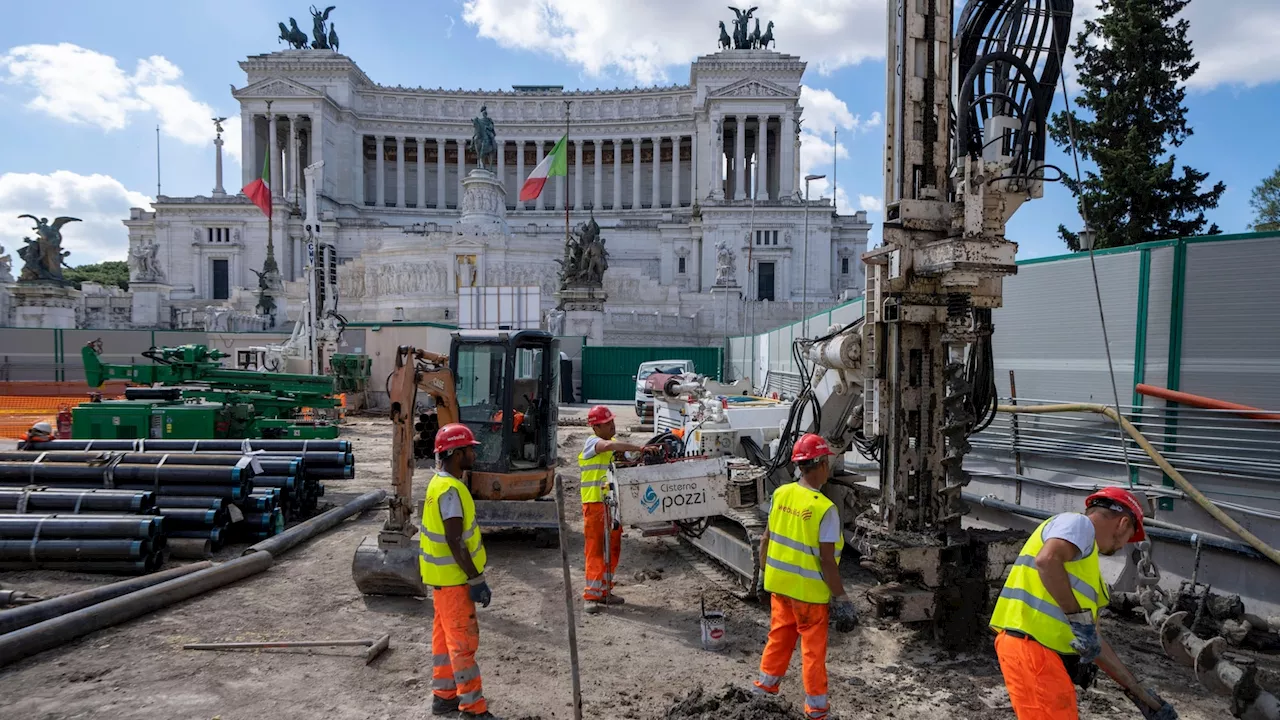 Work on new Rome subway line under the Colosseum and Forum enters crucial phase