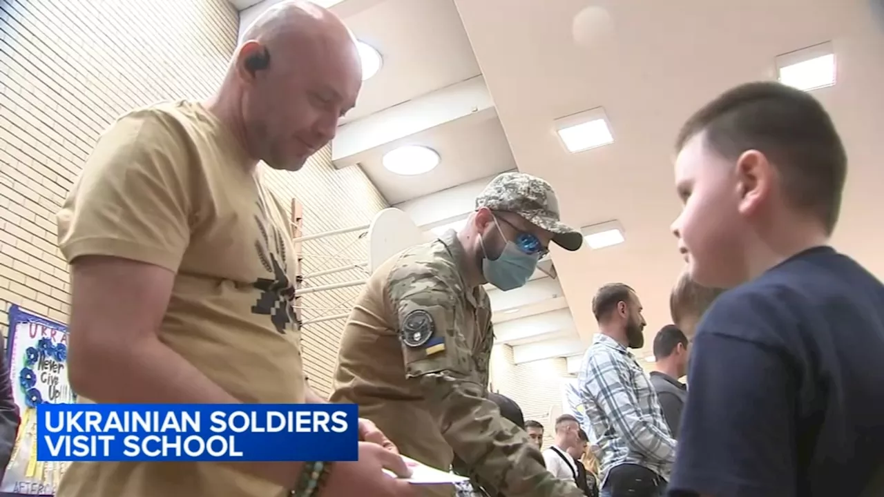 Chicago elementary school welcomes wounded Ukrainian soldiers as part of Memorial Day assembly