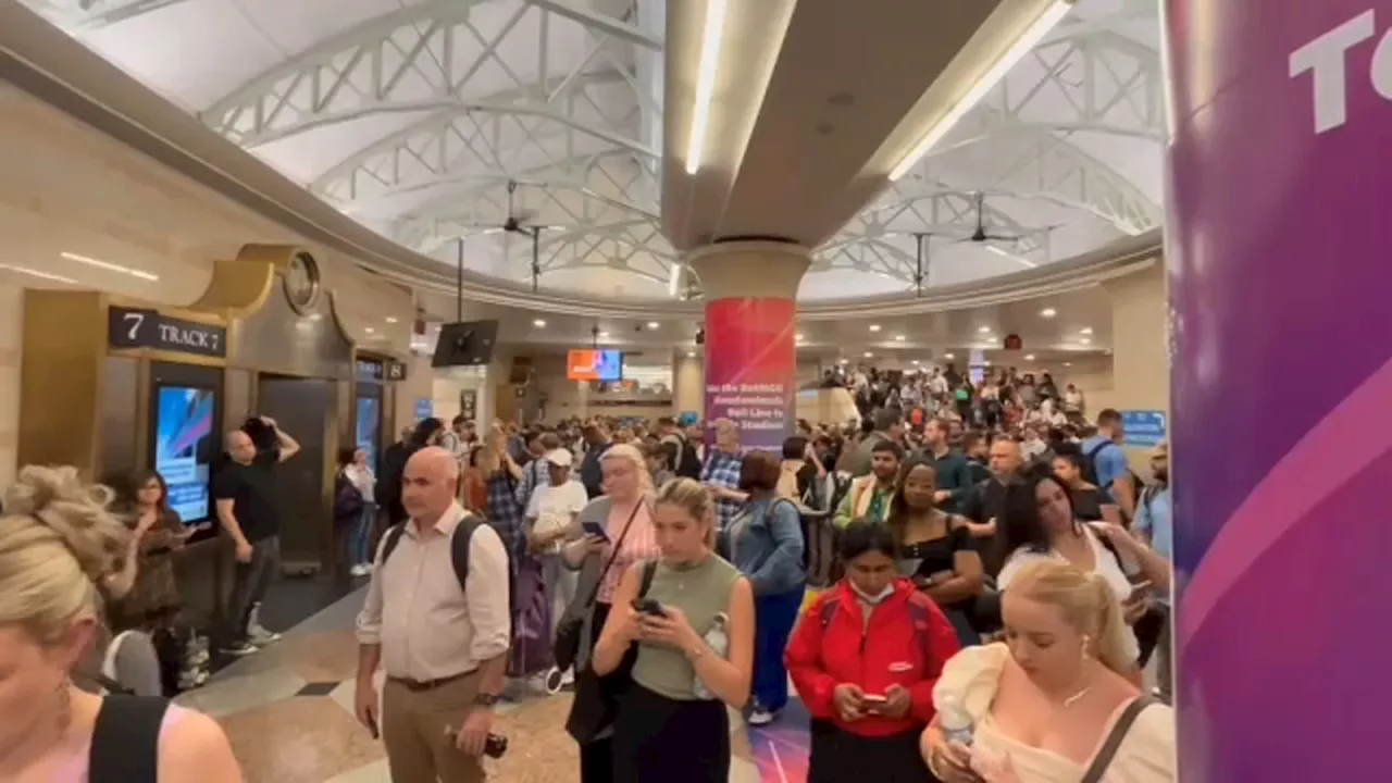 Evening commuters, Rangers fans deal with travel headache amid delays on Amtrak, NJ Transit