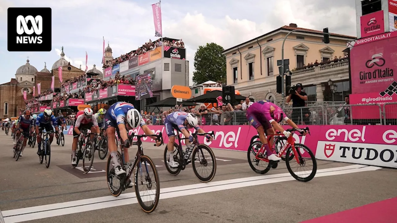 Kaden Groves finishes third on Giro d'Italia stage 18