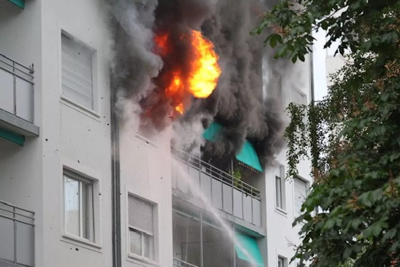 Basel: Brand in Mehrfamilienhaus am Clarahofweg