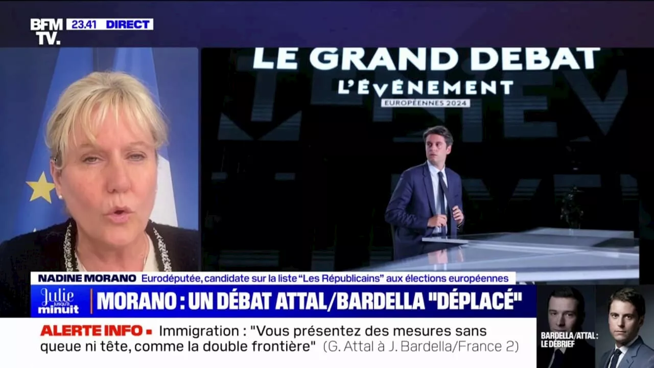 Élections européennes: 'Il y a une volonté massive d'infliger une claque électorale à Emmanuel Macron', pour Nadine Morano (LR)