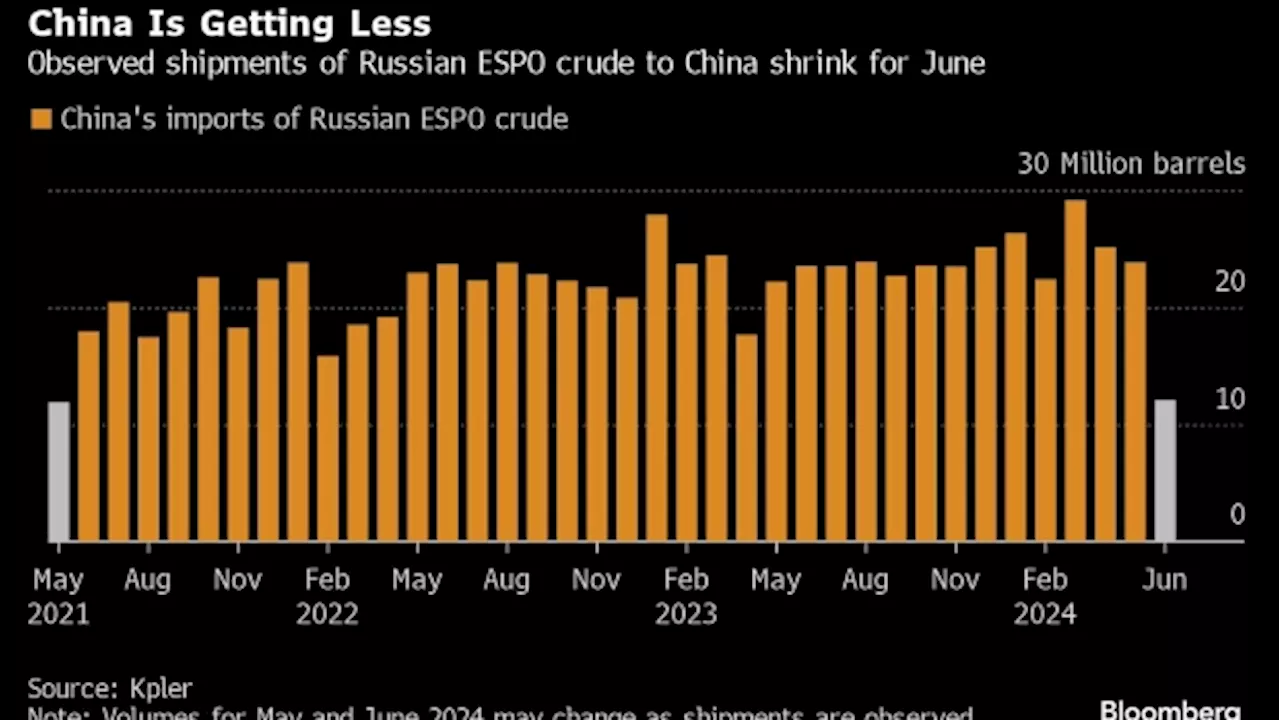 China’s Purchases of Key Russian Oil Could Be Lowest Since 2021