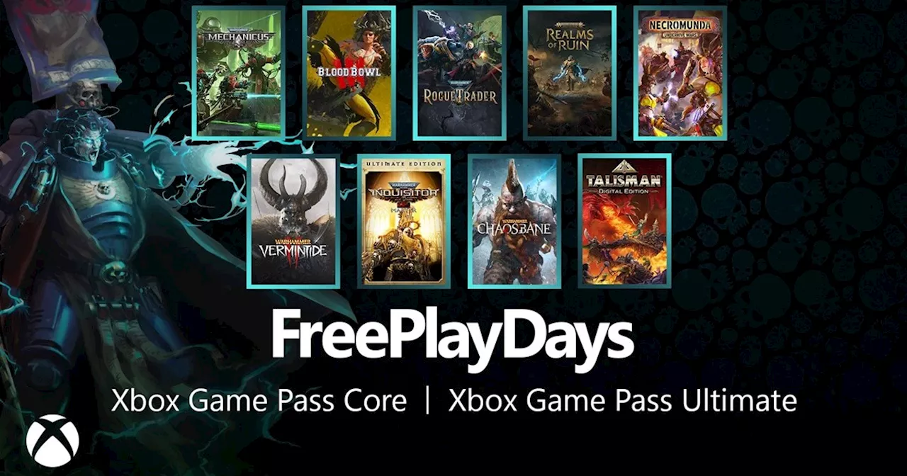 Xbox Free Play Days Feature 9 Warhammer Games