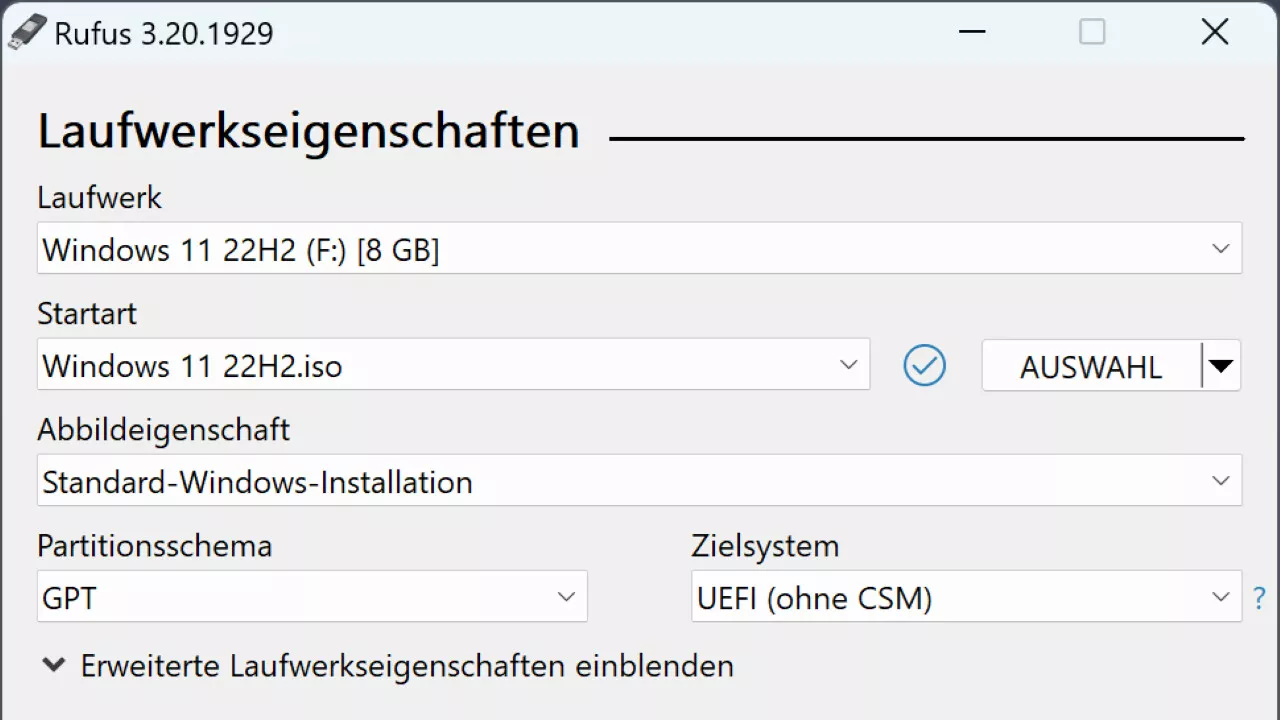 Rufus 4.5: Systemtool nutzt ab sofort intern GRUB 2.12