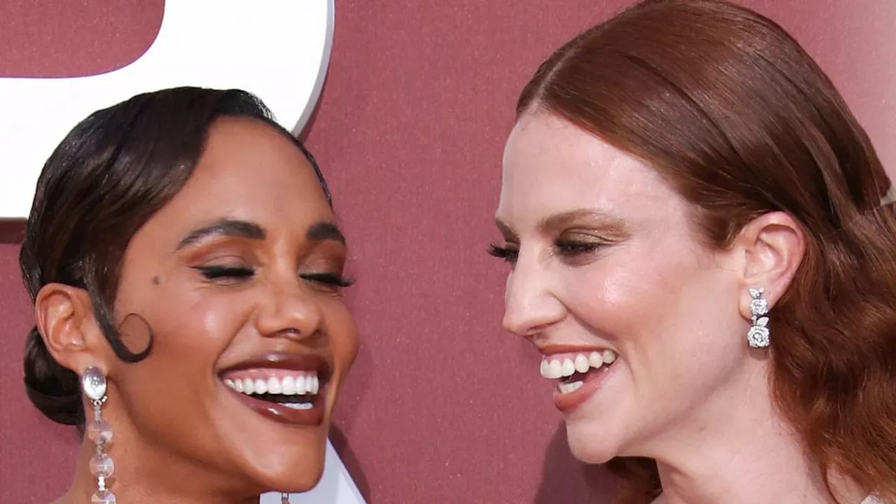 Alex Scott and Jess Glynne finally make red carpet debut