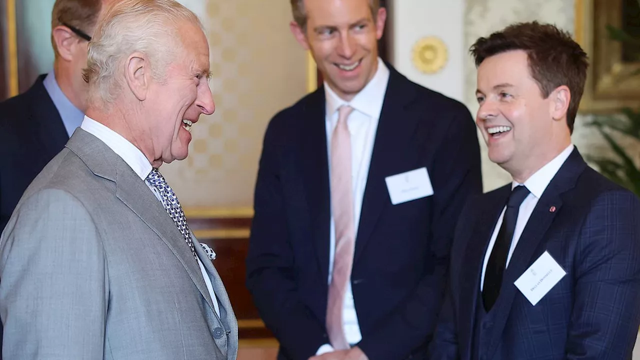 King Charles bursts into laughter with Declan Donnelly