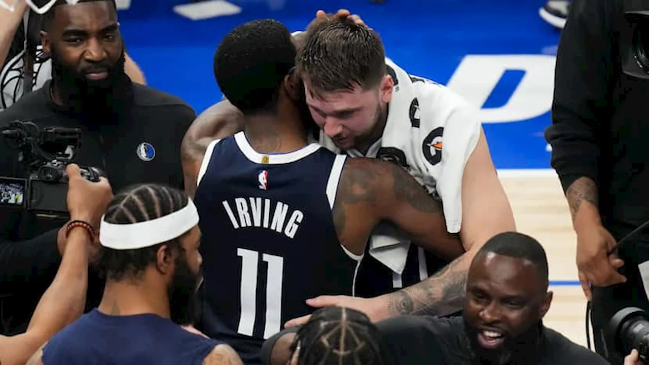 Mavs' Kyrie Irving, Luka Doncic swap roles in Game 1 to fluster Wolves